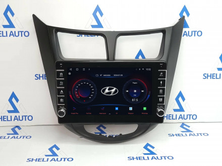 Штатная магнитола Sheli K2GT (2/32GB) с кнопками для Hyndai Solaris (2010-2016)