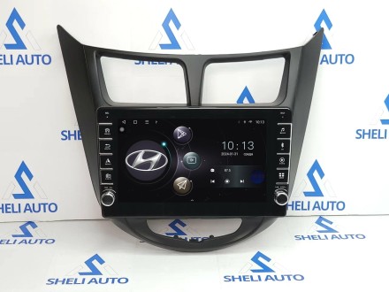 Штатная магнитола Sheli K3GT (3/32GB) с кнопками для Hyndai Solaris (2010-2016)