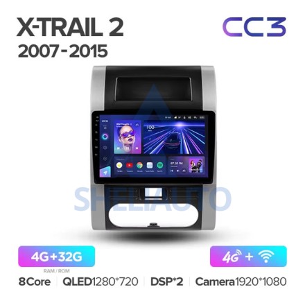 Штатная магнитола Teyes CC3 (4/32GB) для Nissan X-Trail 2 T-31 (2007-2015)