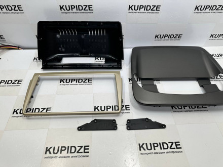 Рамка (CЕРО-ЧЕРНО-БЕЖЕВАЯ) Volvo S40 2 (2004-2012)/ C30 (2006-2013)/ C70 (2004-2013) (9*) 0DIN