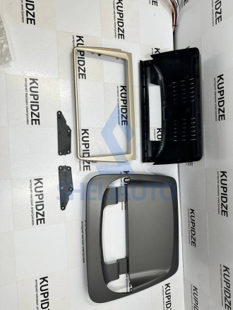 (НЗ) Рамка (CЕРО-ЧЕРНО-БЕЖЕВАЯ) Volvo S40 2 (2004-2012)/ C30 (2006-2013)/ C70 (2004-2013) (9*) 0DIN