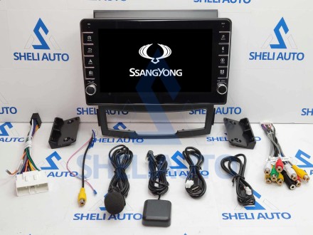 Штатная магнитола Sheli K1 (1/32GB) с кнопками для SsangYong Korando 3 (2010-2013)