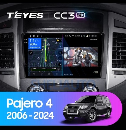 Штатная магнитола Teyes CC3 (3/32GB) для Mitsubishi Pajero 4 (2006-2014)