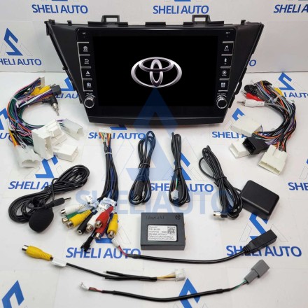 Штатная магнитола Sheli K1 (1/32GB) с кнопками для Toyota Prius Plus V Alpha (2012-2017) (Правый руль)