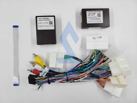 (v1.0)(B/A)(F2)(Tesla)(КОМПЛЕКТ)(500) Рамка + провода Toyota Land Cruiser Prado 120 3 / Lexus GX470 J120 (2002-2009)