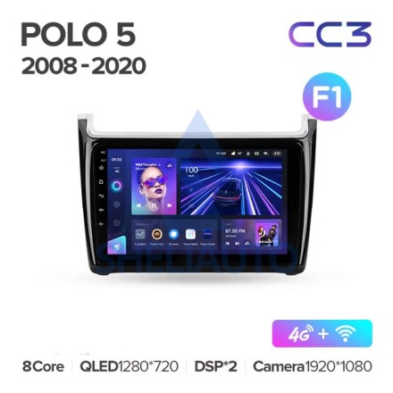 Штатная магнитола Teyes CC3 (4/64GB) для Volkswagen Polo 5 (2008-2020)