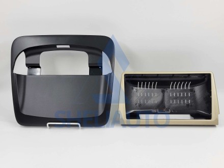 Рамка (ЧЕРНО-БЕЖЕВАЯ) Volvo S40 2 (2004-2012) / C30 (2006-2013) / C70 (2004-2013) (9*) 0DIN