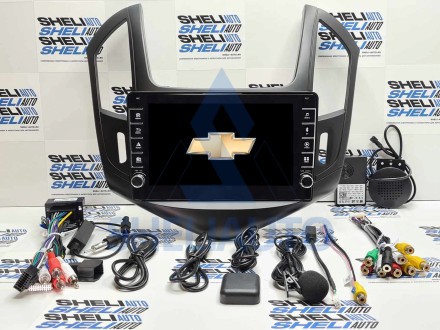 Штатная магнитола Sheli K2 (2/32GB) с кнопками для Chevrolet Cruze (2012-2015) (черная матовая)