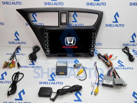 Штатная магнитола Sheli K2 (2/32GB) с кнопками для Honda Civic 9 FK FB (2012-2017)