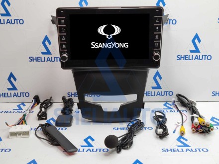 Штатная магнитола Sheli K6GT (6/128GB) с кнопками для SsangYong Korando 3 Actyon 2 (2013-2017)