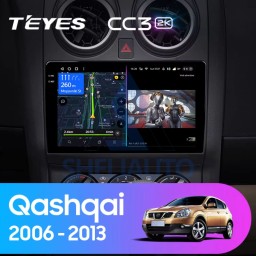 Штатная магнитола Teyes CC3 (4/32GB) для Nissan Qashqai J10 (2006-2013) Штатная магнитола Teyes CC3 (4/32GB) для Nissan Qashqai J10 (2006-2013)