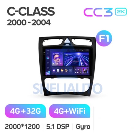 Штатная магнитола Teyes CC3 2K (4/32GB) для Mercedes Benz C Class S203 CL203 W203 (2000 - 2004)