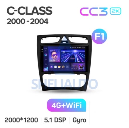 Штатная магнитола Teyes CC3 2K (3/32GB) для Mercedes Benz C Class S203 CL203 W203 (2000 - 2004)