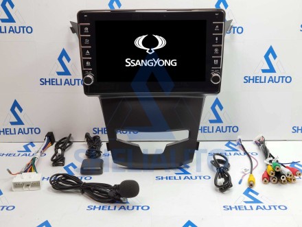 Штатная магнитола Sheli K2 (2/32GB) с кнопками для SsangYong Korando 3 Actyon 2 (2013-2017)