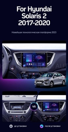 Штатная магнитола Teyes CC3 (3/32GB) для Hyundai Solaris 2 (2017-2020) Тип-A