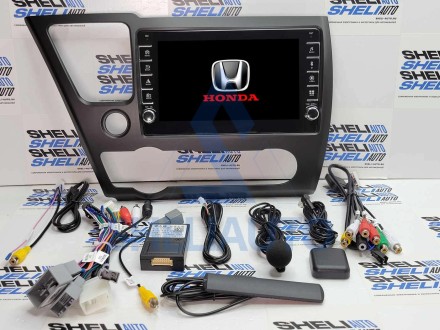 Штатная магнитола Sheli K6GT (6/128GB) с кнопками для Honda Civic 9 (2013-2016)