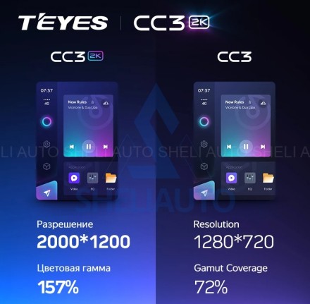 Штатная магнитола Teyes CC3 2K (4/64GB) для Kia Sportage 3 (2010-2016) Тип-B