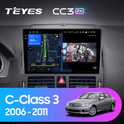 Штатная магнитола Teyes CC3 2K (6/128GB) для Mercedes C Class 3 W204 S204 (2006-2011) Штатная магнитола Teyes CC3 2K (6/128GB) для Mercedes C Class 3 W204 S204 (2006-2011)