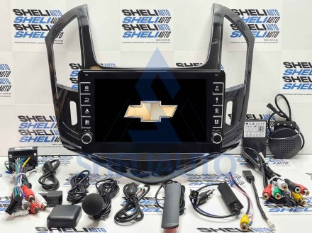 Штатная магнитола Sheli K4GT (4/64GB) с кнопками для Chevrolet Cruze (2012-2015) (черная глянцевая)