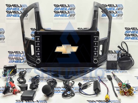 Штатная магнитола Sheli K2 (2/32GB) с кнопками для Chevrolet Cruze (2012-2015) (черная глянцевая)