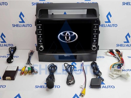 Штатная магнитола Sheli K2 (2/32GB) с кнопками для Toyota Land Cruiser 11 200 (2007-2015) (F1)