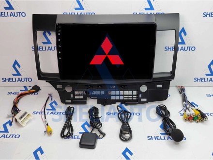 Штатная магнитола Sheli S1 (1/32GB) для Mitsubishi Lancer 10 (2007-2014) Тип-A (10 дюймов)