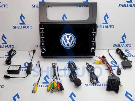 Штатная магнитола Sheli K2 (2/32GB) с кнопками для Volkswagen Touran 2 1T (2010-2015)