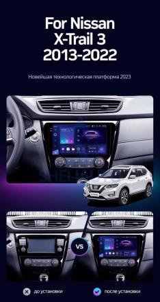 Штатная магнитола Teyes CC3 (4/32GB) для Nissan X-Trail 3 T32 (2013-2022) Тип-C (F2)
