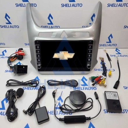 Штатная магнитола Sheli K1 (1/32GB) с кнопками для Chevrolet Cobalt 2 (2011-2018) (серая)