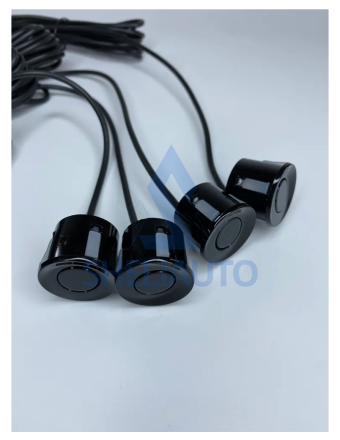 Парктроники для Андроид магнитолы 4 датчика/ Парковочный радар для ГУ Android. черный цвет