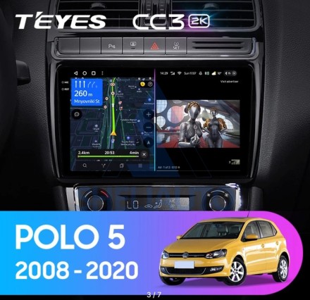 Штатная магнитола Teyes CC3 (4/32GB) для Volkswagen Polo 5 (2008-2020)