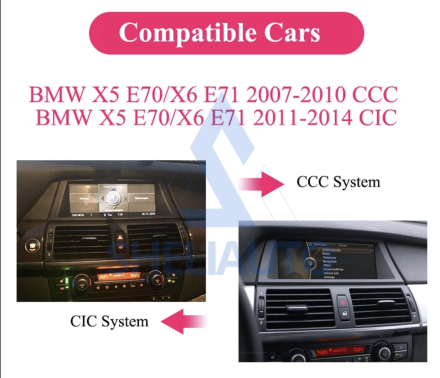 (НЗ) (R4GT) (КОМПЛЕКТ) (CCC) Магнитола BMW X5 E70 / X6 E71 (MTK) 12.3*