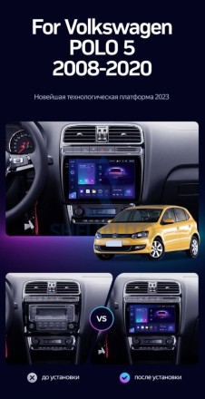 Штатная магнитола Teyes CC3 2K (4/64GB) для Volkswagen Polo 5 (2008-2020)