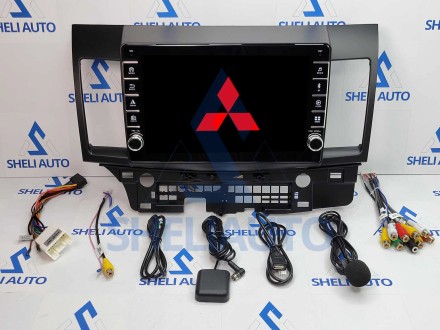 Штатная магнитола Sheli K2 (2/32GB) с кнопками для Mitsubishi Lancer 10 (2007-2014) Тип-A (10 дюймов)