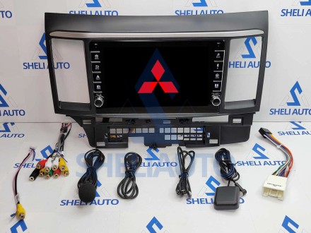 Штатная магнитола Sheli K2 (2/32GB) с кнопками для Mitsubishi Lancer 10 (2007-2014) (9 дюймов)