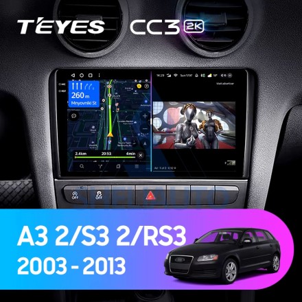 Штатная магнитола Teyes CC3 (4/32GB) для Audi A3 2 (2003-2013)/ S3 2 (2006-2012)/ RS3 1 (2011-2012)