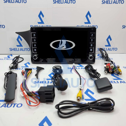 Штатная магнитола Sheli K4GT (4/64GB) с кнопками для Lada Priora (2007-2013) (F3)