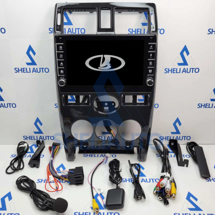Штатная магнитола Sheli K4GT (4/64GB) с кнопками для Lada Priora (2007-2013) (F2)
