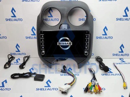 Штатная магнитола Sheli K1 (1/32GB) с кнопками для Nissan March K13 (2010-2013)