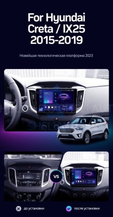 Штатная магнитола Teyes CC3 (4/32GB) для Hyundai CRETA IX25 (2015-2021)