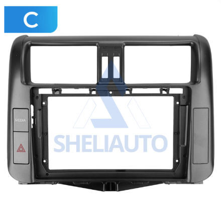 (F2) (C) (КОМПЛЕКТ) (1165) Рамка + провода Toyota Land Cruiser Prado 150 (2009-2013) (9*) (CAN - 220419)