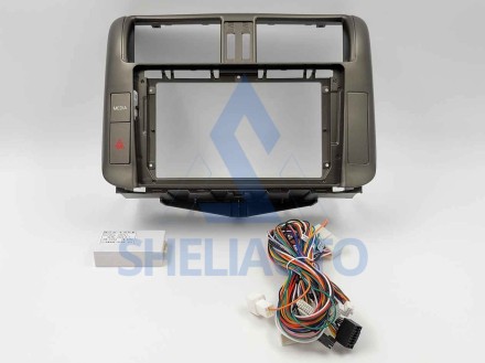 (F2) (C) (КОМПЛЕКТ) (1165) Рамка + провода Toyota Land Cruiser Prado 150 (2009-2013) (9*) (CAN - 220419)
