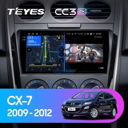 Штатная магнитола Teyes CC3 2K (3/32GB) для Mazda CX7 (2007-2012)