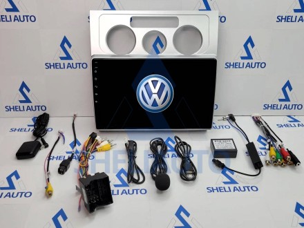 Штатная магнитола Sheli S2 (2/32GB) для Volkswagen Touran 1 (2003-2010) (F1) (серая)