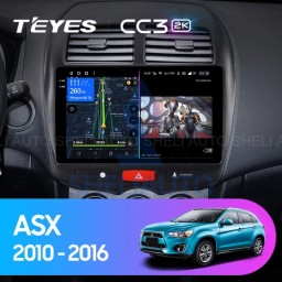 Штатная магнитола Teyes CC3 2K (4/64GB) для Mitsubishi ASX (2010-2016) Тип-A