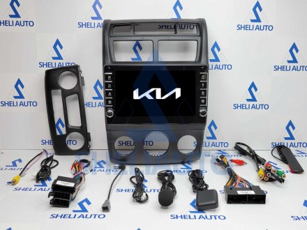 Штатная магнитола Sheli K2GT (2/32GB) с кнопками для Kia Sportage 2 (2007-2009)