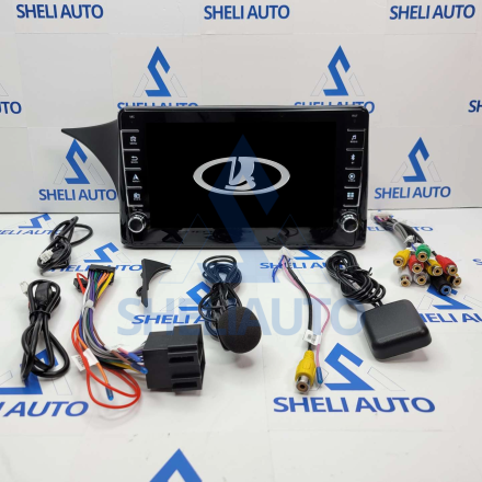 Штатная магнитола Sheli K2 (2/32GB) с кнопками для Lada Priora (2007-2013) (F3)