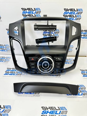 V! (F2) (ЧЕРНАЯ) (КОМПЛЕКТ) (470) Рамка + провода Ford Focus 3 (2011- 2019) (9*)