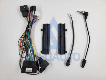 V! (F2) (ЧЕРНАЯ) (КОМПЛЕКТ) (470) Рамка + провода Ford Focus 3 (2011- 2019) (9*)