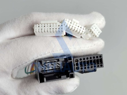 V! (F2) (ЧЕРНАЯ) (КОМПЛЕКТ) (470) Рамка + провода Ford Focus 3 (2011- 2019) (9*)